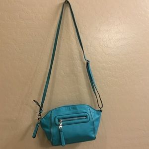 Cosmopolitan teal / turquoise crossbody Purse
